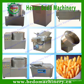 Máquina de procesamiento de papas fritas de acero inoxidable Línea de producción de papas fritas